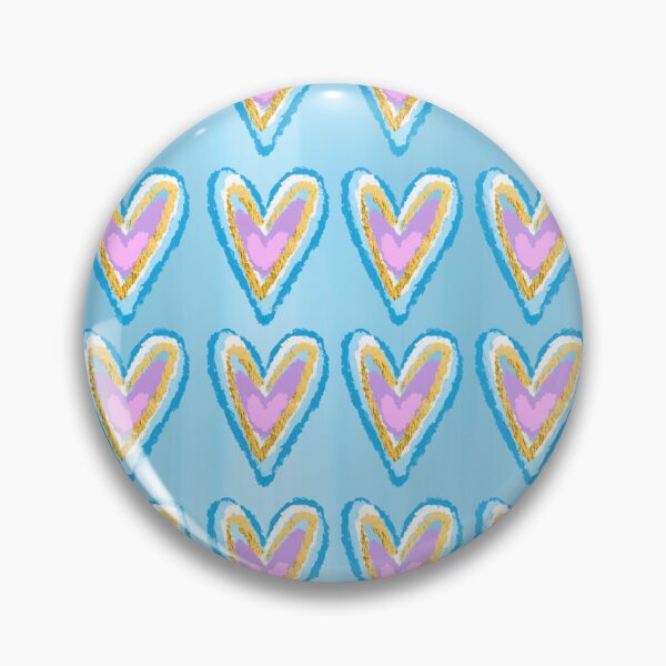 Item preview, Gold and blue heart abstract designed and sold by mollsdesignss.