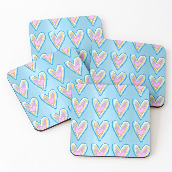 Item preview, Gold and blue heart abstract designed and sold by mollsdesignss.