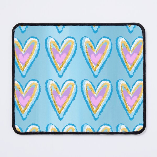 Item preview, Gold and blue heart abstract designed and sold by mollsdesignss.