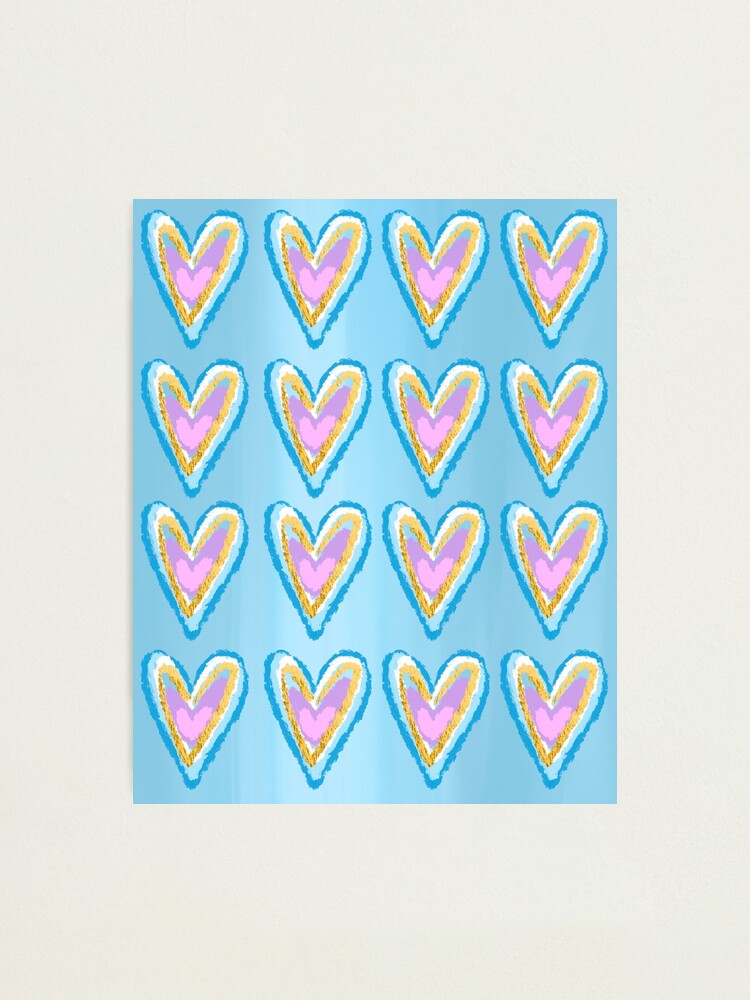 pink layered heart  Sticker for Sale by mollsdesignss