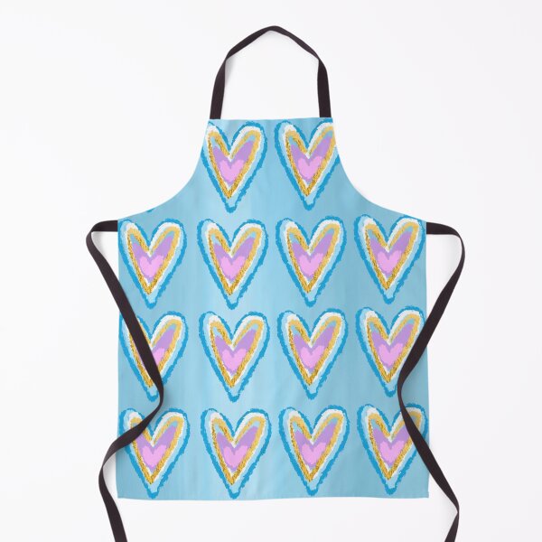Item preview, Gold and blue heart abstract designed and sold by mollsdesignss.