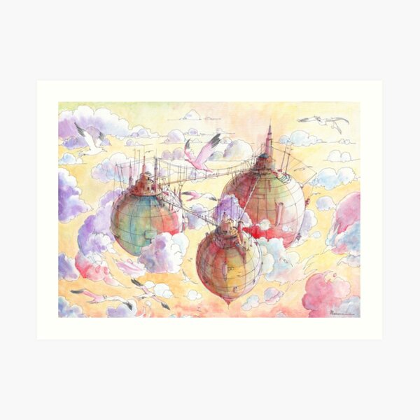 Three worlds Art Print