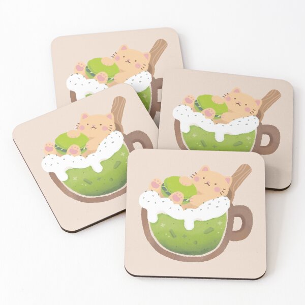 Item preview, Matcha Cat designed and sold by Figberrytea.