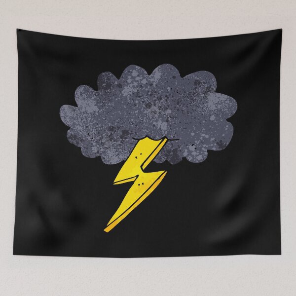 Item preview, Lightning bolt cloud designed and sold by wildserenity.