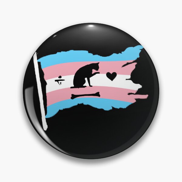 Item preview, Our Flag Means Death Trans Pride Cat Flag designed and sold by loki-doki-choki.