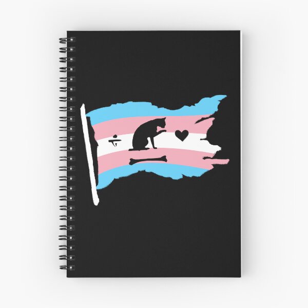 Item preview, Our Flag Means Death Trans Pride Cat Flag designed and sold by loki-doki-choki.