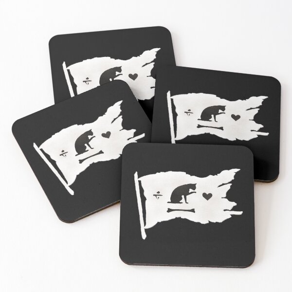 Item preview, Our Flag Means Death Cat Flag Painting designed and sold by loki-doki-choki.