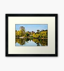 Susquehanna River City Landscape Framed Print