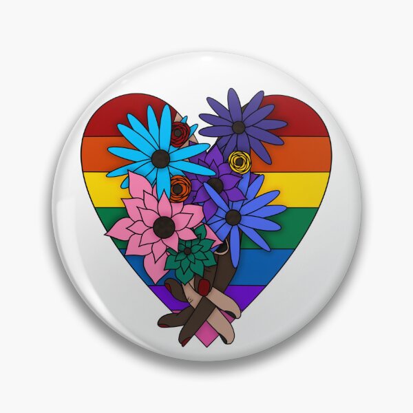 Item preview, LGBT hands holding heart designed and sold by ManiCreates.