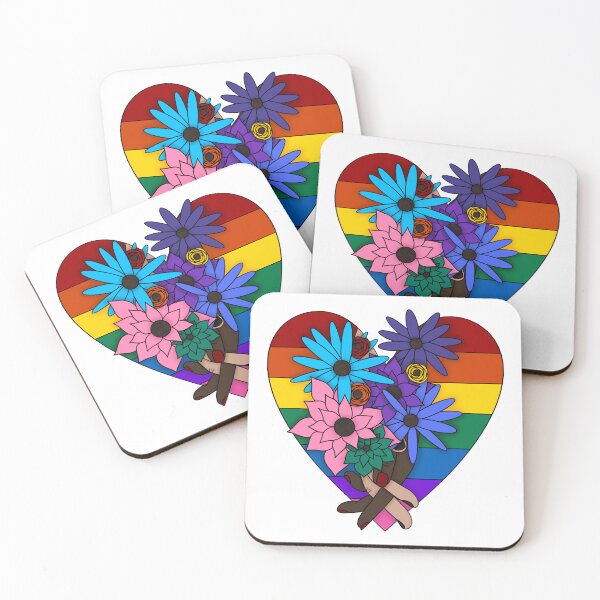 Item preview, LGBT hands holding heart designed and sold by ManiCreates.