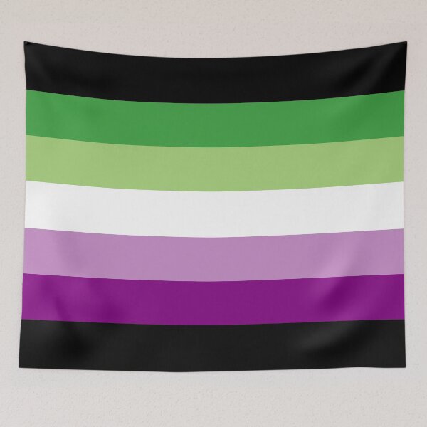 Item preview, AceAro Purple-Green Asexual Aromantic Pride Flag Queer LGBT+ designed and sold by VincentsPlace.