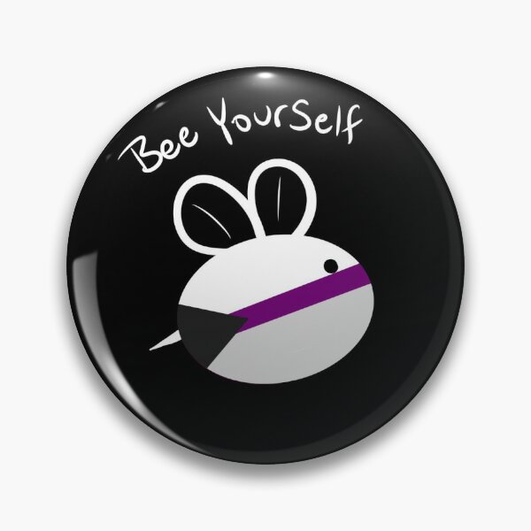Item preview, Demisexual Pride Bee Yourself Pin designed and sold by Brush of the Grove.