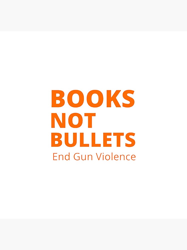 Discover Books Not Bullets End Gun Violence Pin Button