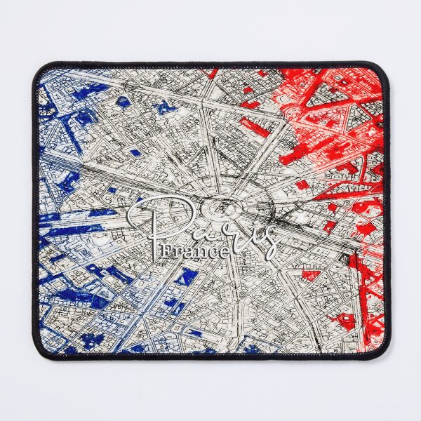 Item preview, Paris France City Map in TriColour designed and sold by Michael van der Hoorn.