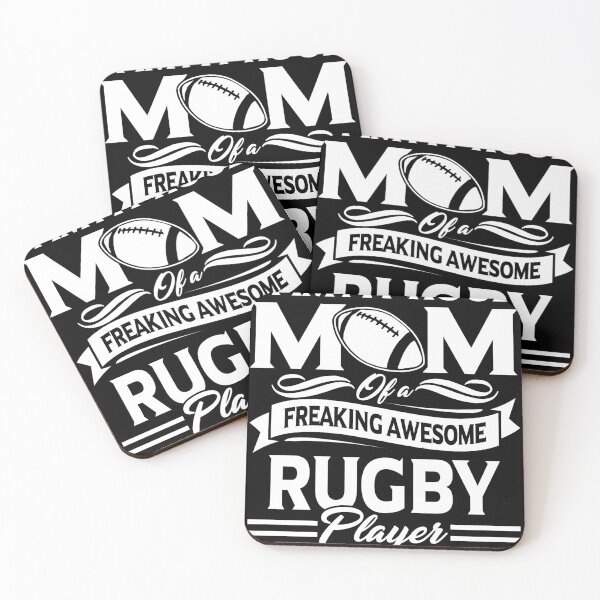 Item preview, Proud Mom Of A Freaking Awesome Rugby Player designed and sold by UnknownArtistt.