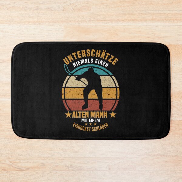 Item preview, Ice Hockey Old Man With An Ice Hockey Stick Sticker designed and sold by contawana1s.