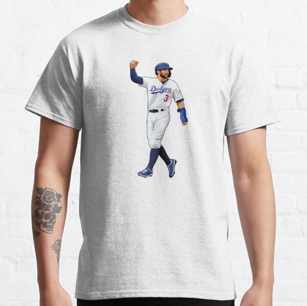 Nike Men's Los Angeles Dodgers Chris Taylor #3 Blue T-Shirt