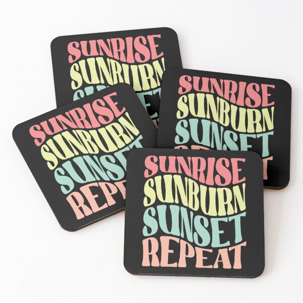 Item preview, Sunrise Sunburn Sunset Repeat designed and sold by samah82.