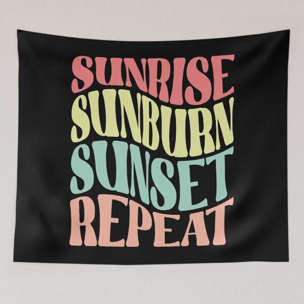 Item preview, Sunrise Sunburn Sunset Repeat designed and sold by samah82.