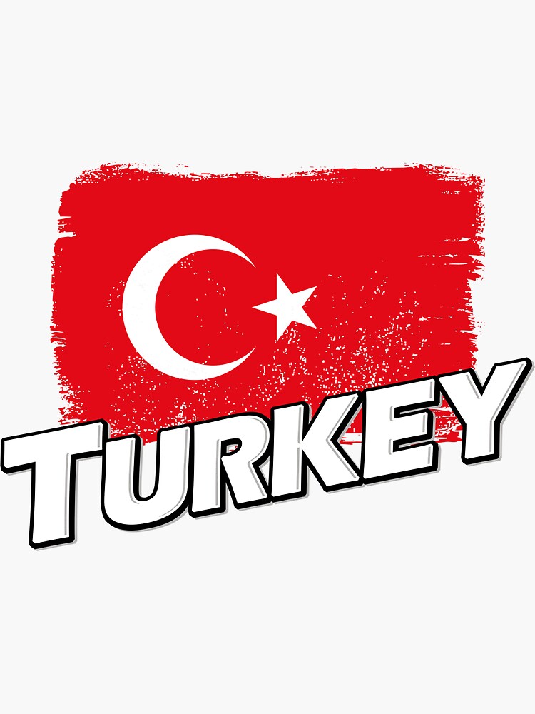 "Turkey flag" Sticker for Sale by PVVD Redbubble