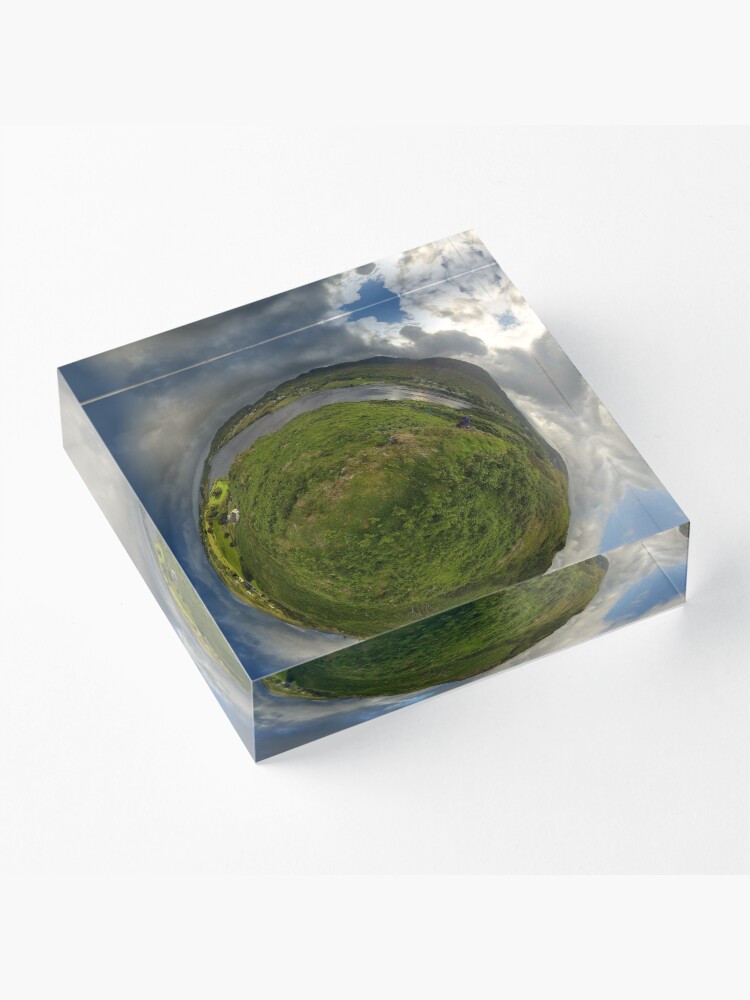 Alternate view of Teelin Bay from Roxborough fort, S. Donegal Acrylic Block