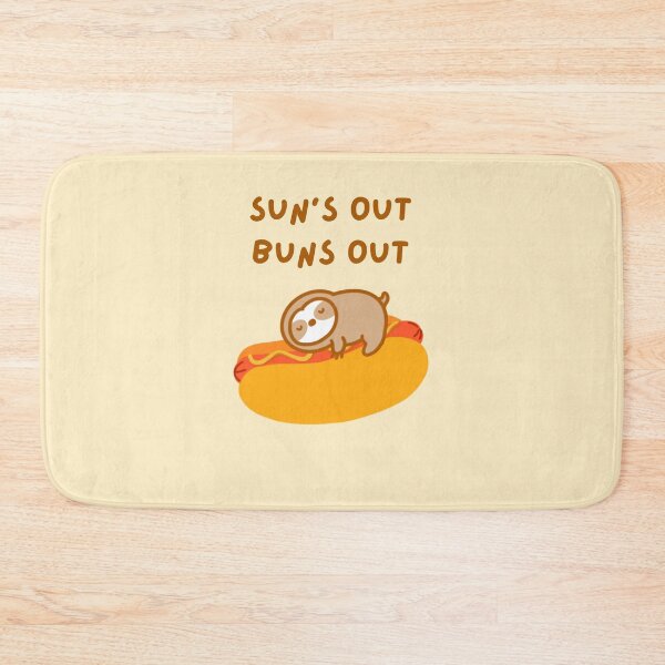 Item preview, Sun’s Out Buns Out Hot Dog Sloth  designed and sold by theslothinme.