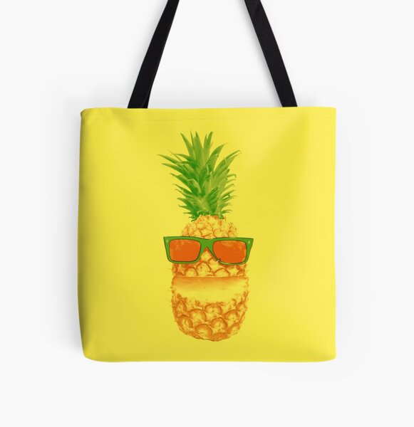 Mr Pineapple on Vacation All Over Print Tote Bag
