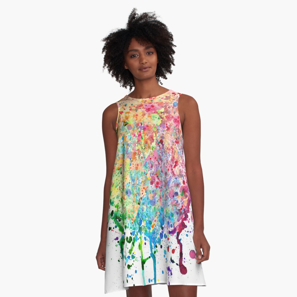 LOGMOR Paint Drop Splatter Colorful Sunscreen Clothes For Women