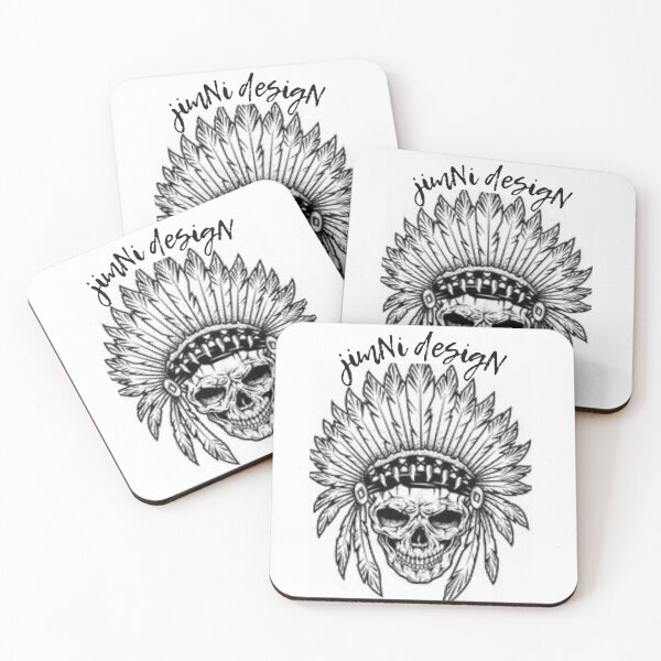 Artikelvorschau, jimNi designs skull indian headdress entworfen und verkauft von jimni designs.