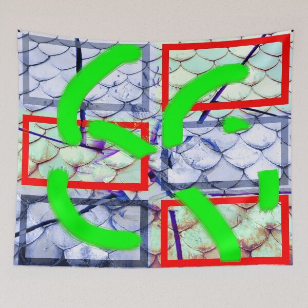Item preview, Collage with shingles/roof effect designed and sold by Ellen Turner.