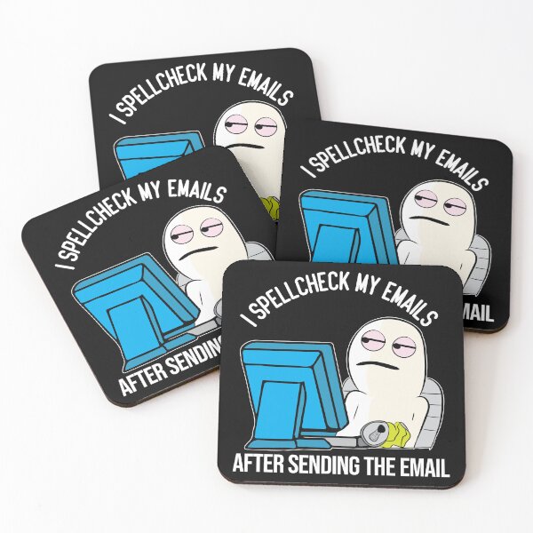 Item preview, Funny Spell Check Work Office email meme character designed and sold by alltheprints.
