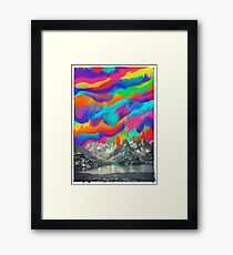 Skyfall, Melting Northern Lights Framed Print