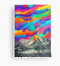 Skyfall, schmelzende Nordlichter Metalldruck