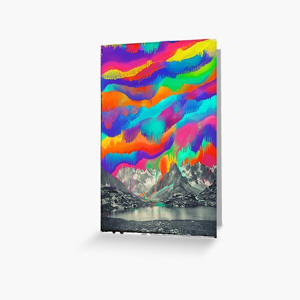 Skyfall, Melting Northern Lights Greeting Card