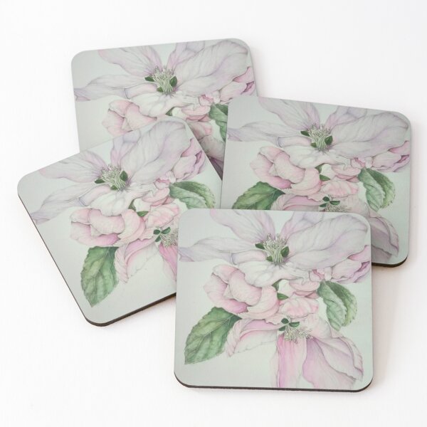 Item preview, Apple blossom flowers watercolour painting  designed and sold by Frabjousday18.