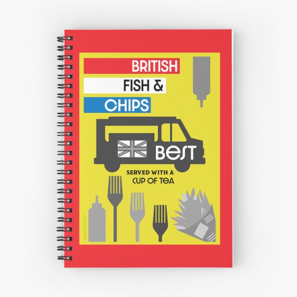 Item preview, English Fish And Chips Essential Tshirt - Foodie Gifts - Best English Foodie Gifts designed and sold by happygiftideas.