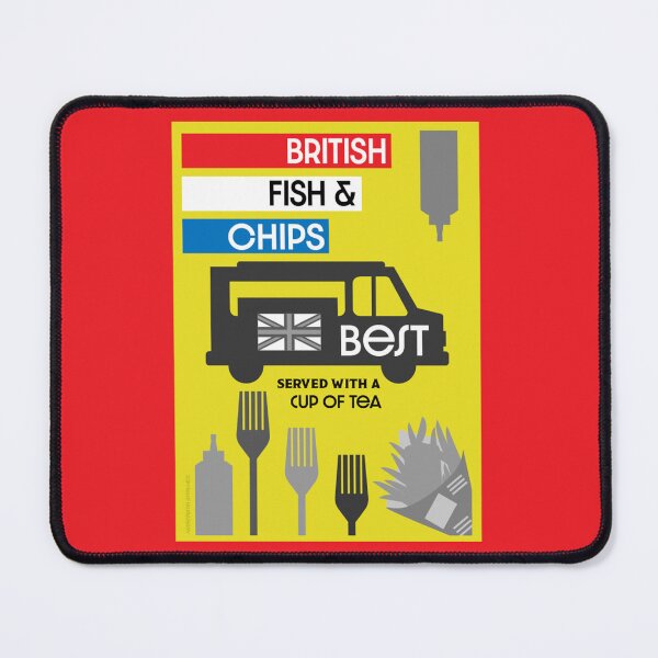 Item preview, English Fish And Chips Essential Tshirt - Foodie Gifts - Best English Foodie Gifts designed and sold by happygiftideas.