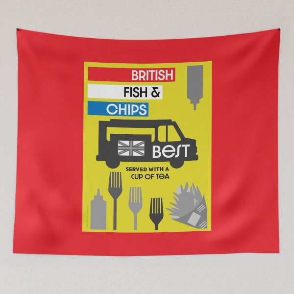 Artikelvorschau, English Fish And Chips Essential Tshirt - Foodie Gifts - Best English Foodie Gifts entworfen und verkauft von happygiftideas.
