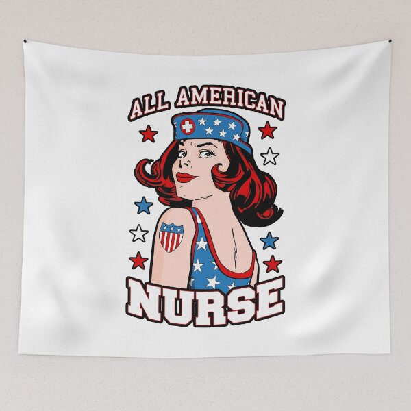Item preview, All American Nurse 4th of July Patriotic USA Flag Nursing designed and sold by GrandeDuc.