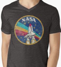 Camiseta para hombre de cuello en v Nasa Vintage Colors V02