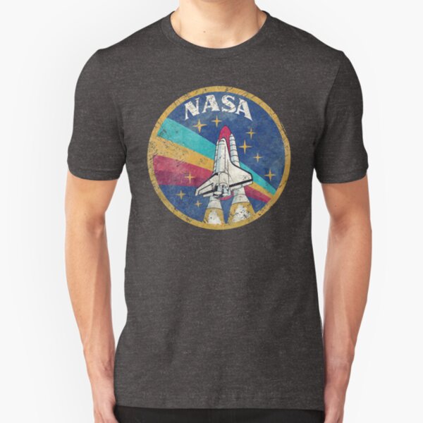 Nasa Vintage Colors V02 Slim Fit T-Shirt