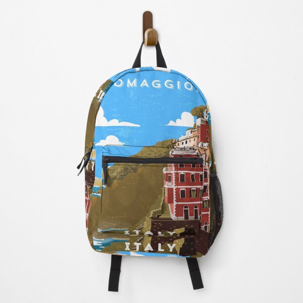 Item preview, Riomaggiore, Italy - Retro travel minimalist poster designed and sold by GreekTavern1979.