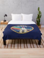 Nasa Vintage Colors V02 Throw Blanket