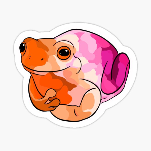 Pride Frogs Lesbian Frog Sticker For Sale By Hahalua Redbubble