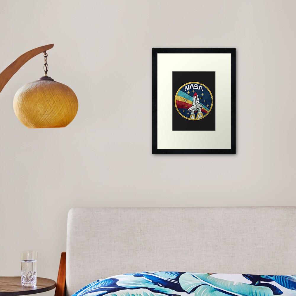 Nasa Vintage Colors V01 Framed Art Print