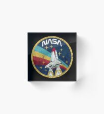 Nasa Vintage Colors V01 Acrylic Block