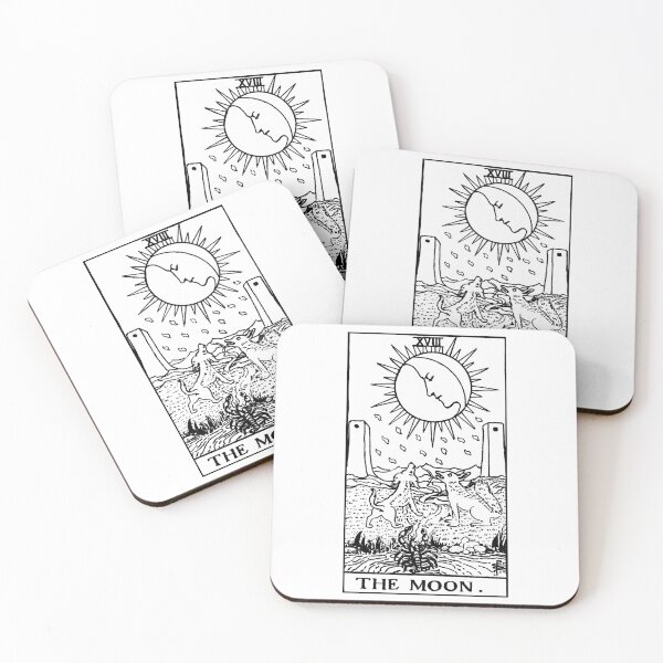 Item preview, The Moon Tarot Card designed and sold by Happy Puppy Print On Demand.