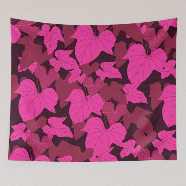 Item preview, Pink Tropical Philodendron Leaves Pattern designed and sold by GraphicsClub.