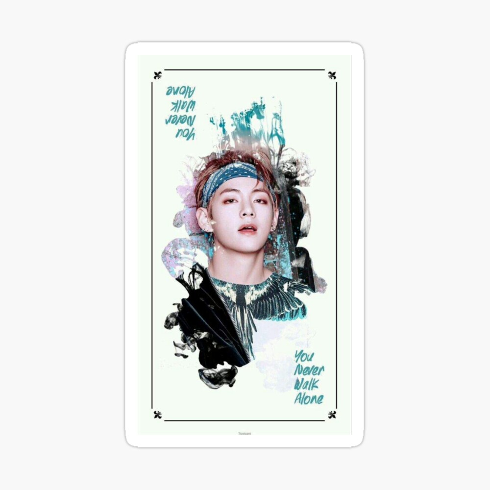 You never walk alone poster BTS Jimin Art Board Print for Sale by