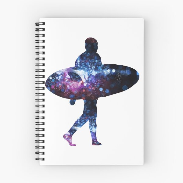 Aperçu de l'œuvre Surfing the Cosmos - Inked Patterns for T-shirts, stickers and other accessories créée et vendue par Celestial Reach.